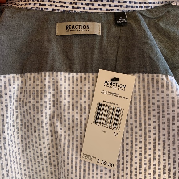 Reaction Kenneth Cole Short Sleeve Button Shirt - Picture 6 of 7
